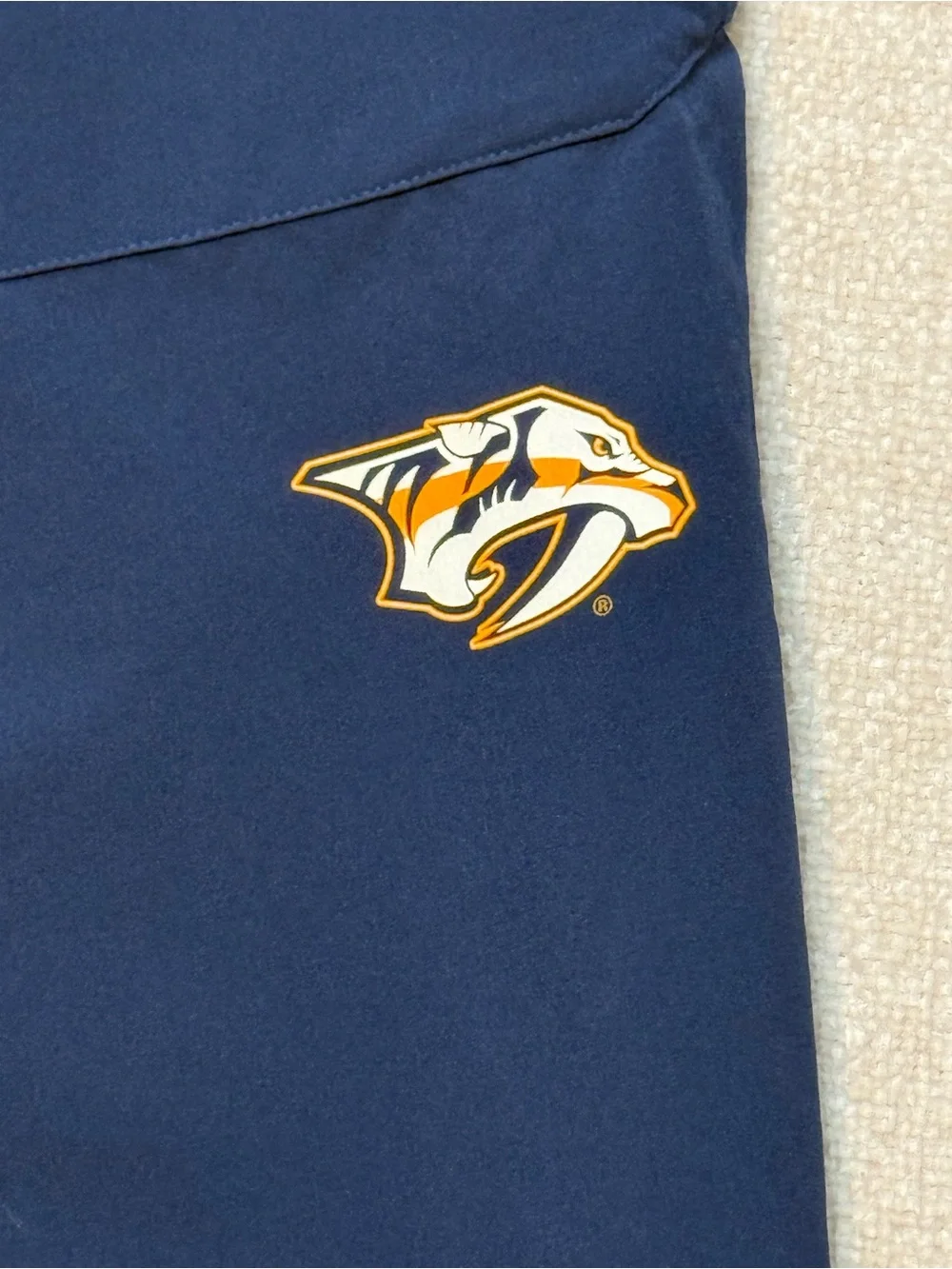 Adidas Nashville Predators Woven Track Pants L Athleisure NHL Blue